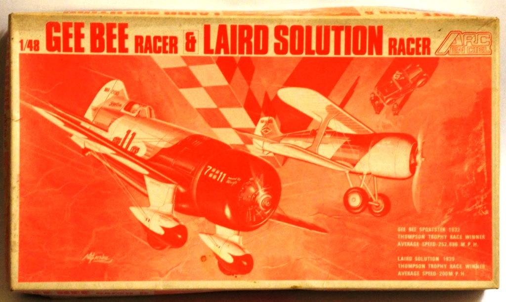Vintage 1/48 scale Gee Bee Z and Laird Solution racing aeroplane