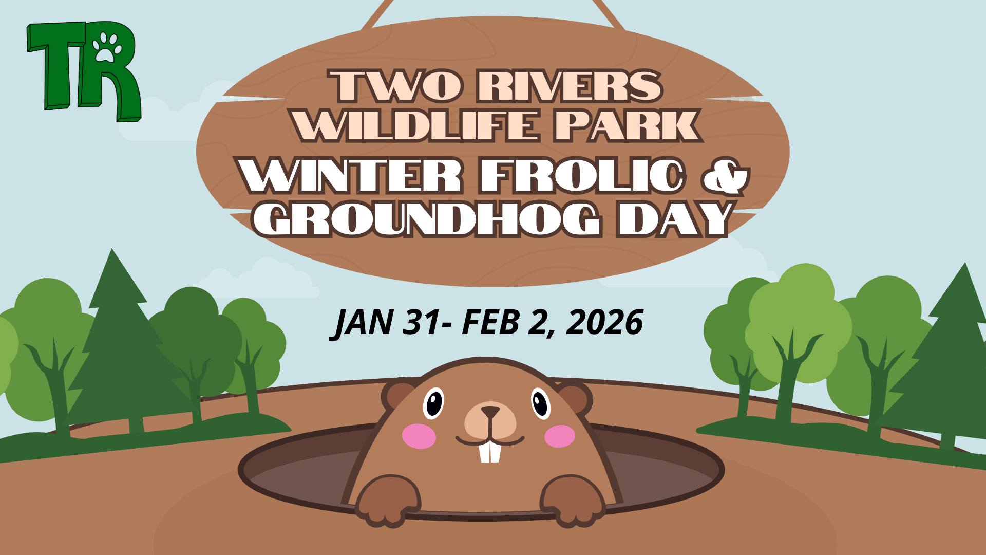 Winter Frolic & Groundhog Day at Two Rivers Wildlife Park 🐾 ️