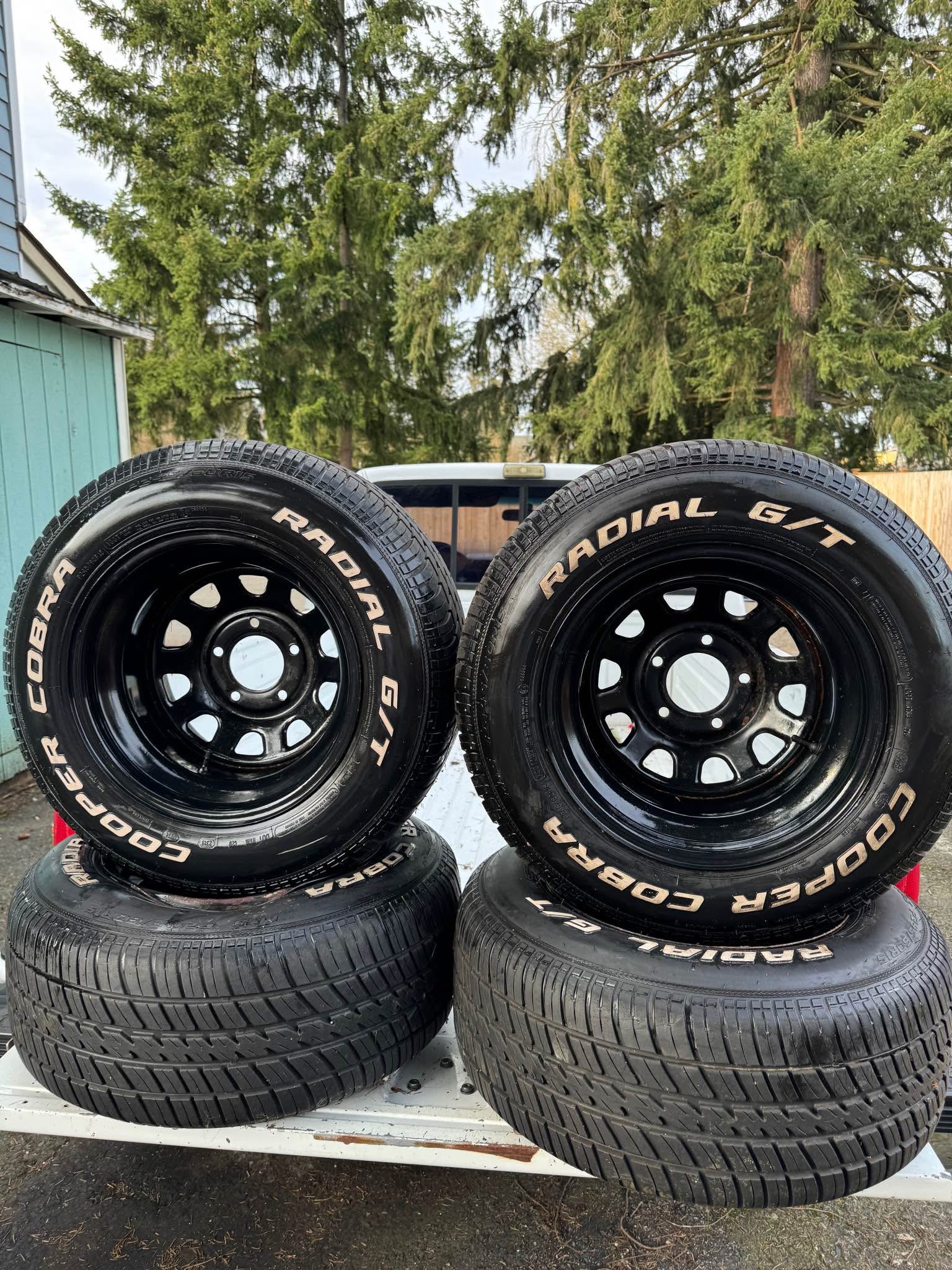 COOPER COBRA RADIAL G/T RIMS AND TIRES WITH WHITE LETTERS - Car Wheels ...