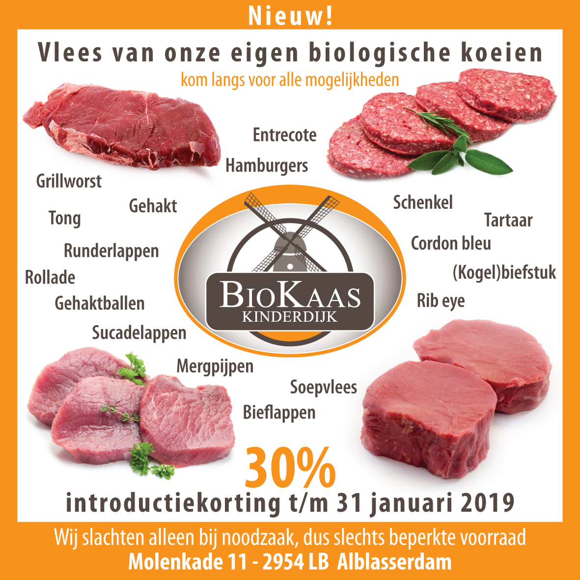 Nieuw! Vlees van eigen biologische... - Biokaas Kinderdijk | Facebook