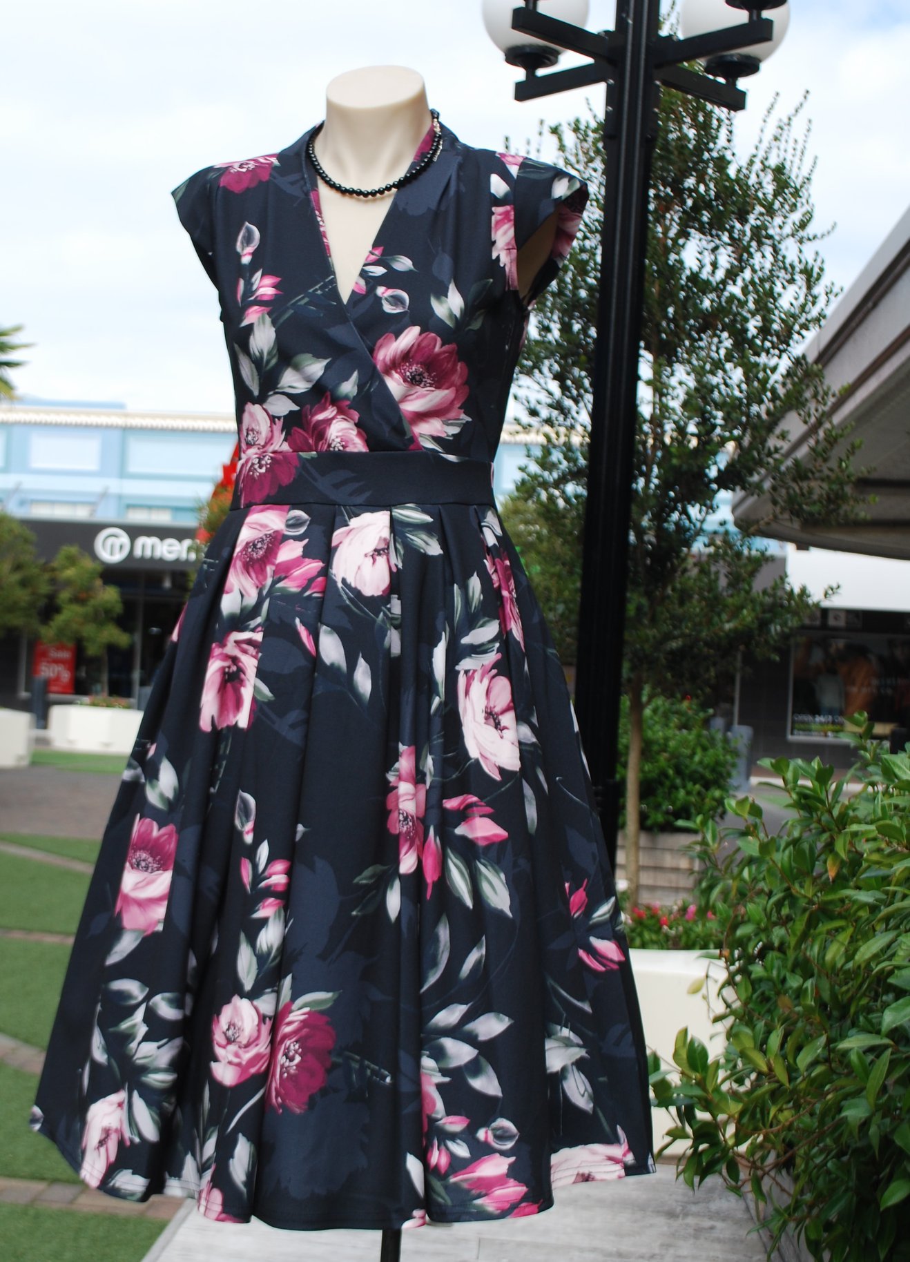 lady v london eva dress Wicked Dragon Clothing's new print dresses for autumn Vintage clothing