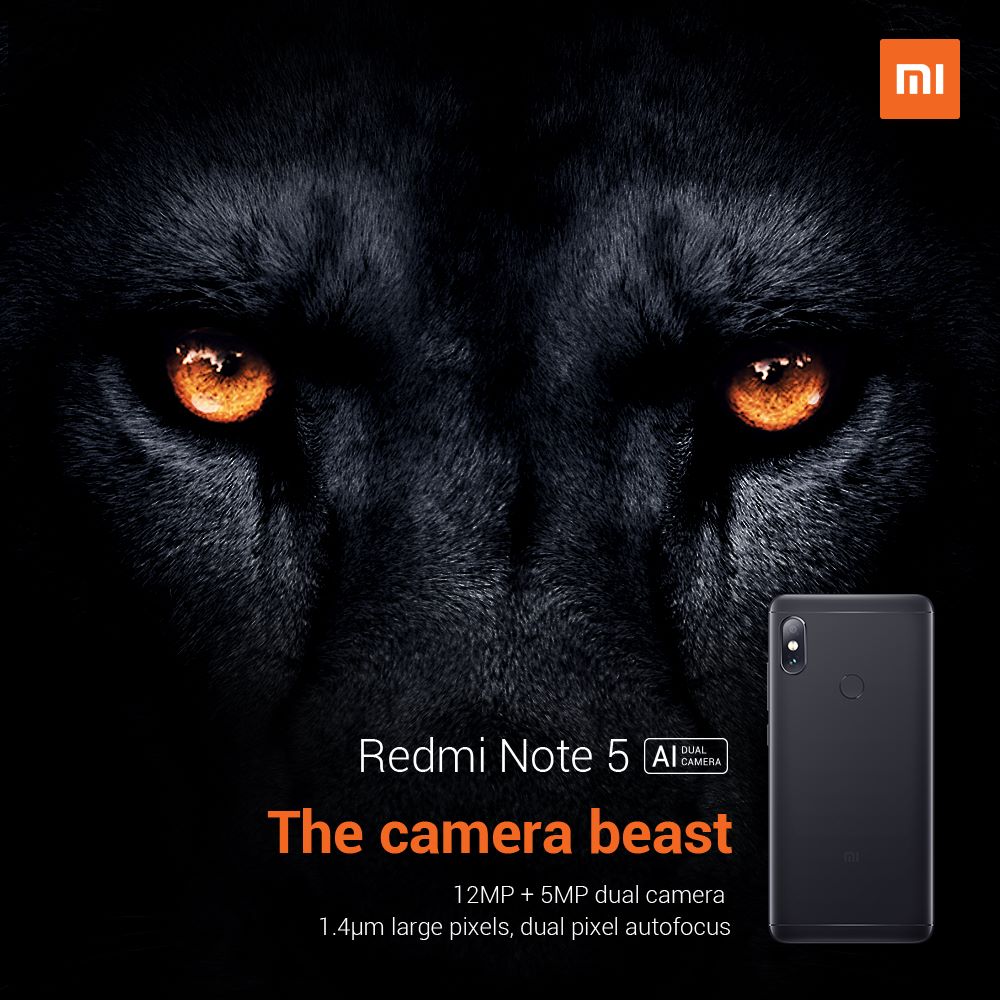 The Redmi Note 5 comes with 12MP + 5MP... - Xiaomi Singapore