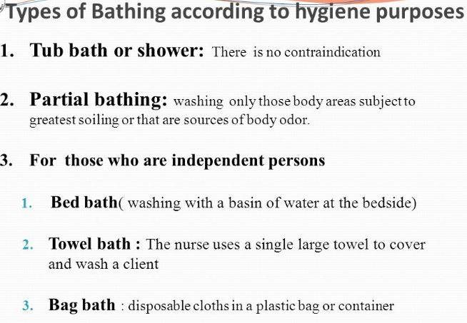 Good Habit - Types of Bathing