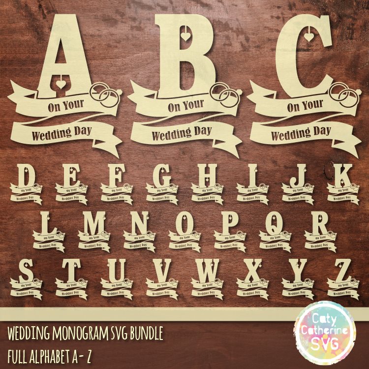 Caty Catherine - Wednesday's FREEBIE!! ️ Wedding Monogram...