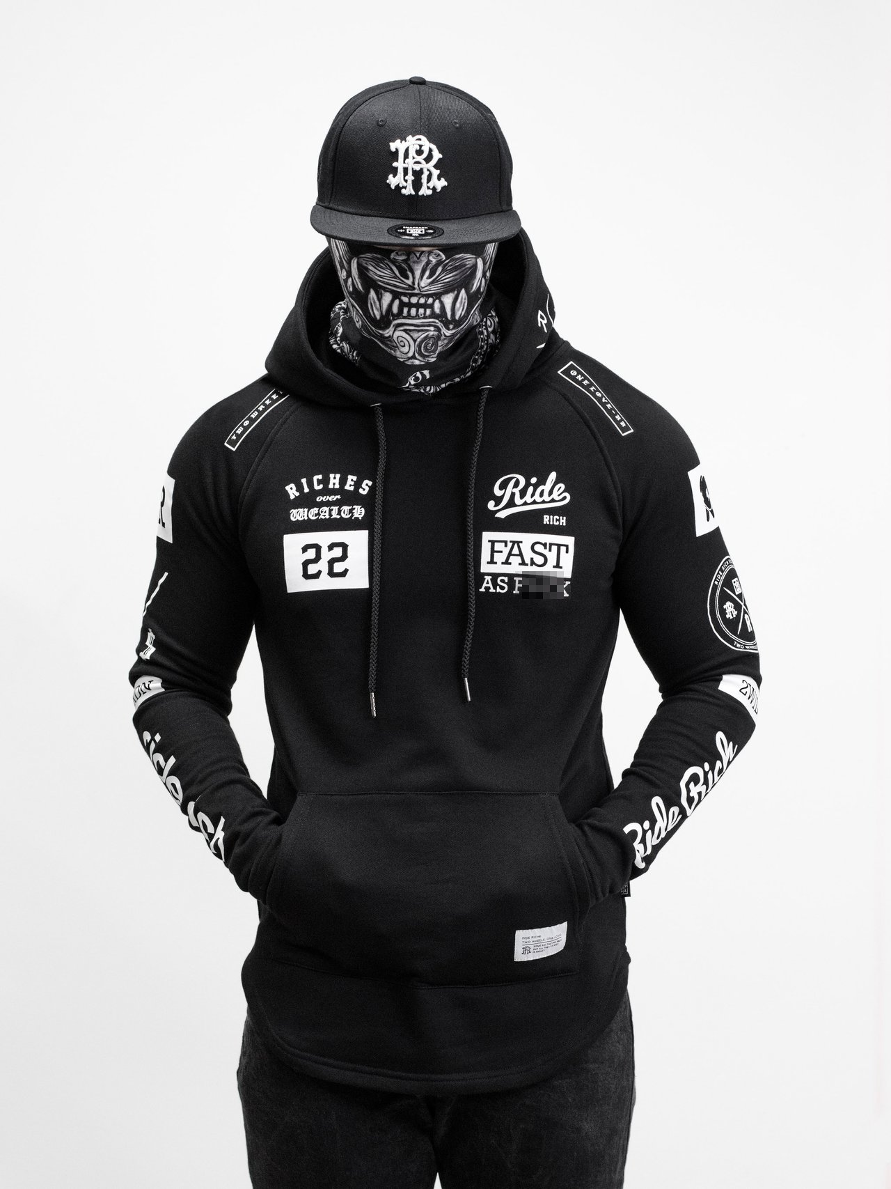 Ride Rich Motorcycle Riding Hoodies Ride Rich® RR GP Scoop Hoodie 