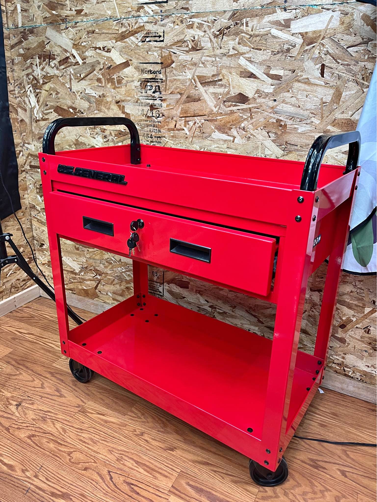 U.S General 30in 1 Drawer Red/black - Tool Boxes, Belts & Storage