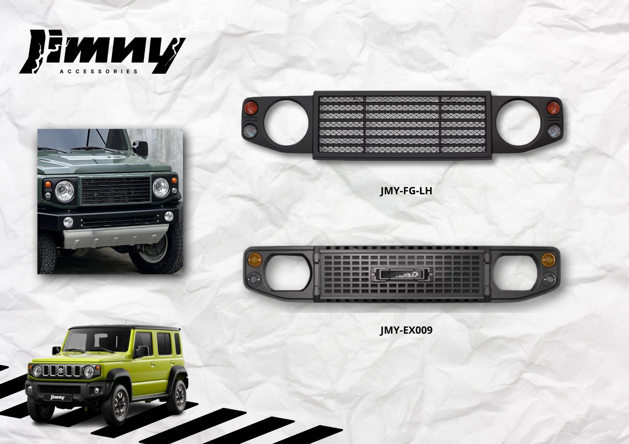 Retro grille upgrade for Suzuki Jimny