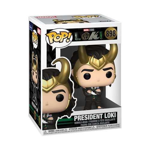 Tom Hiddleston signs a giant “Loki” Funko Pop in New York 