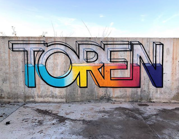 LOADING' creative typography by Angel Toren -- #GlobalStreetArt