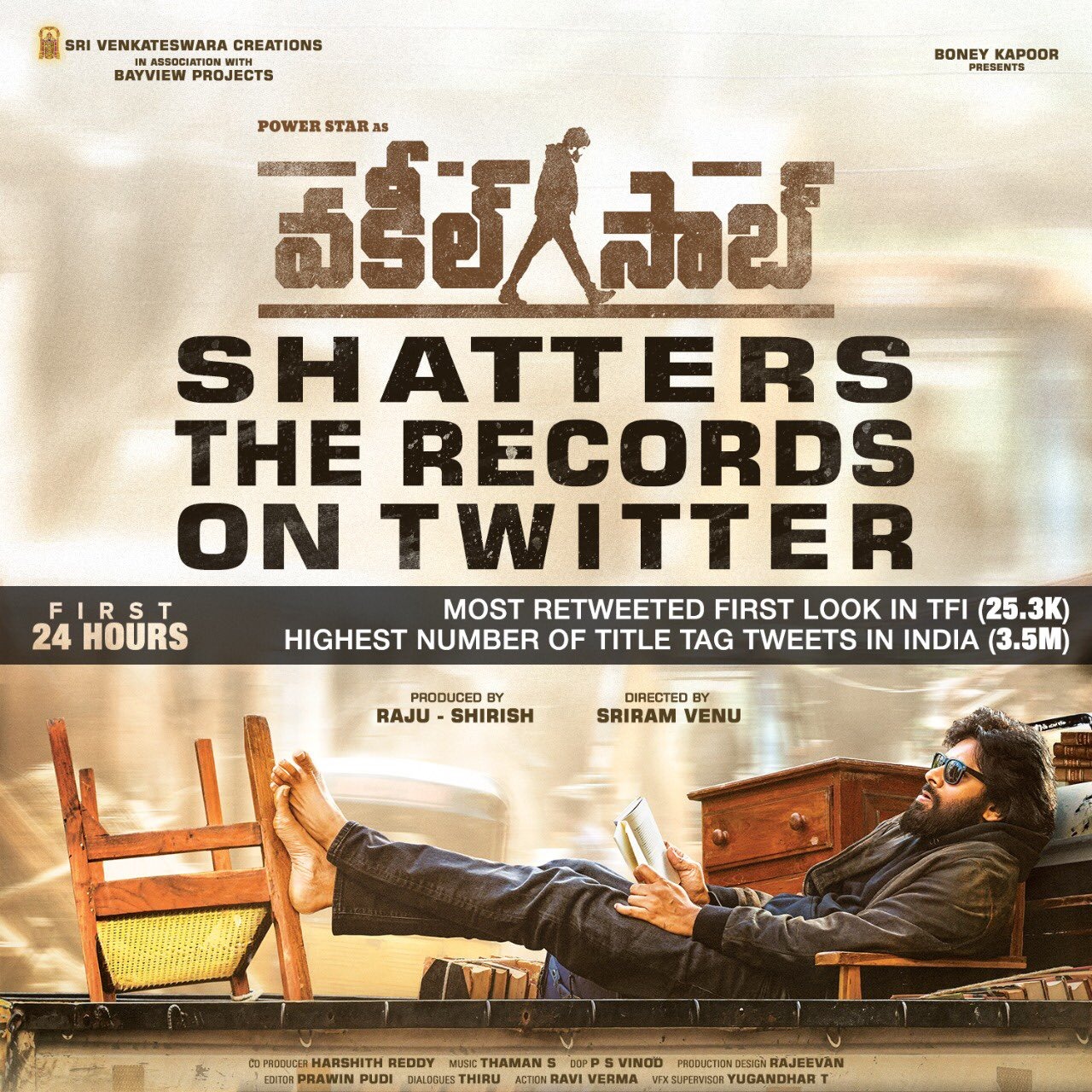 Bayviewprojects - #VakeelSaab has arrived in style !! #PawanKalyan # ...