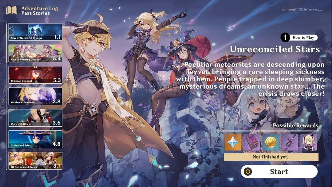 Genshin Impact ASIA (G3) | Concept replayable event from u/Scion-7-Dawn ...