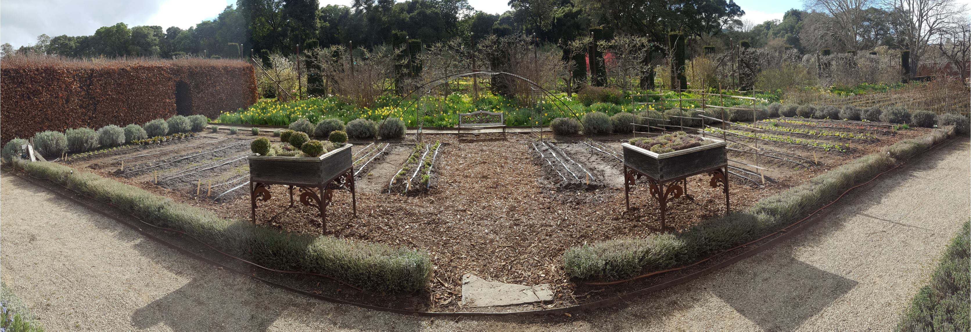 Filoli - The present-day Kitchen Garden has seen many uses...