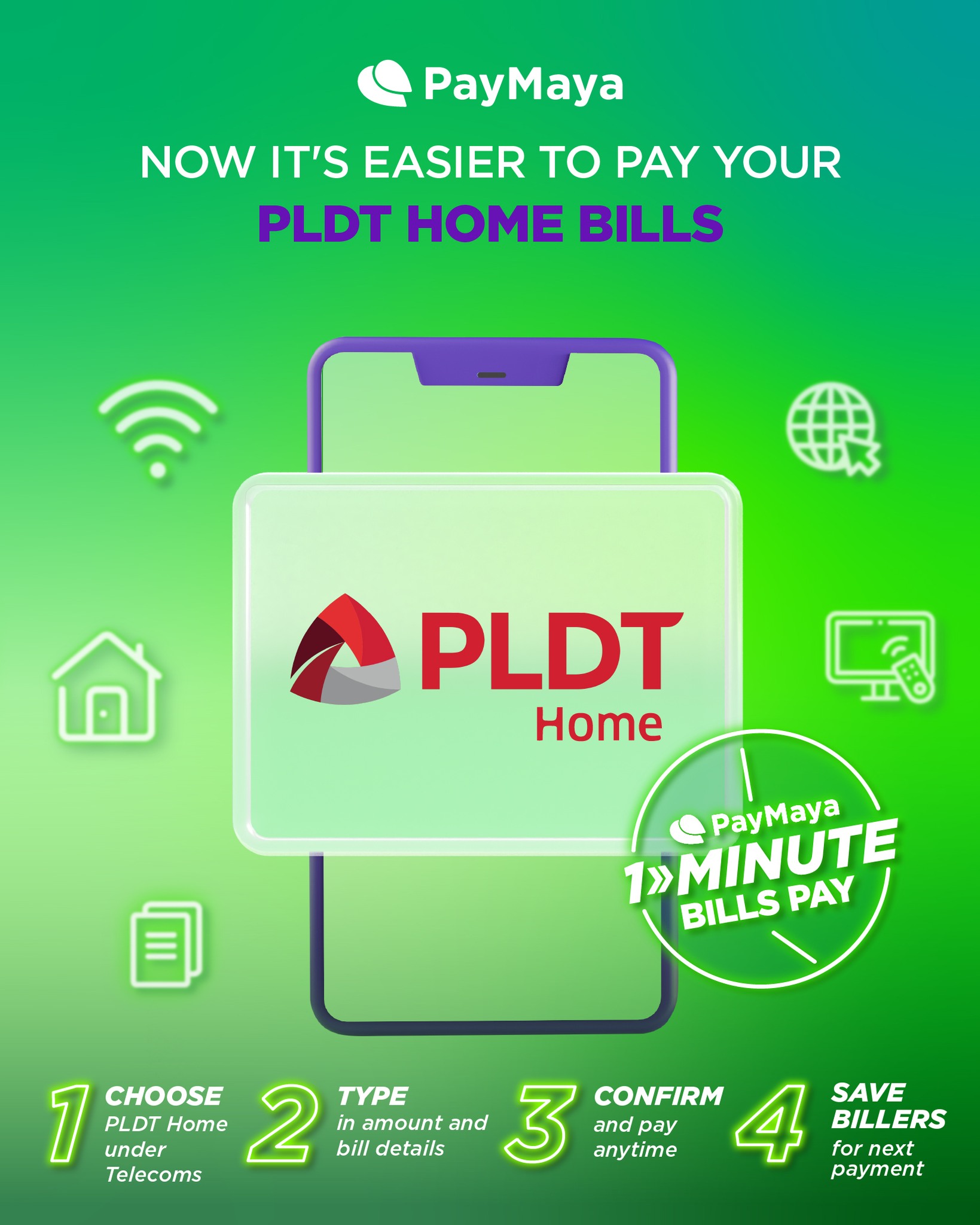 Maya - PLDT Home bills paid from home! Pay your PLDT... | Facebook