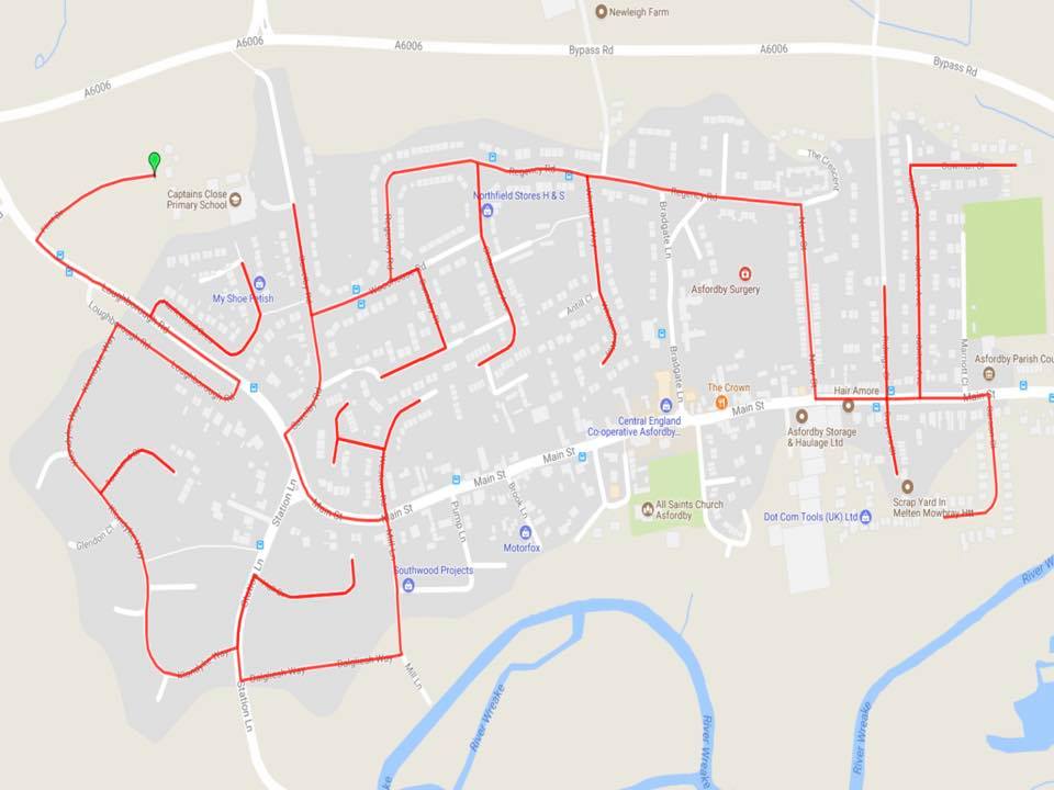 Trumpton Melton - Tomorrow’s planned route of Asfordby Sun... | Facebook