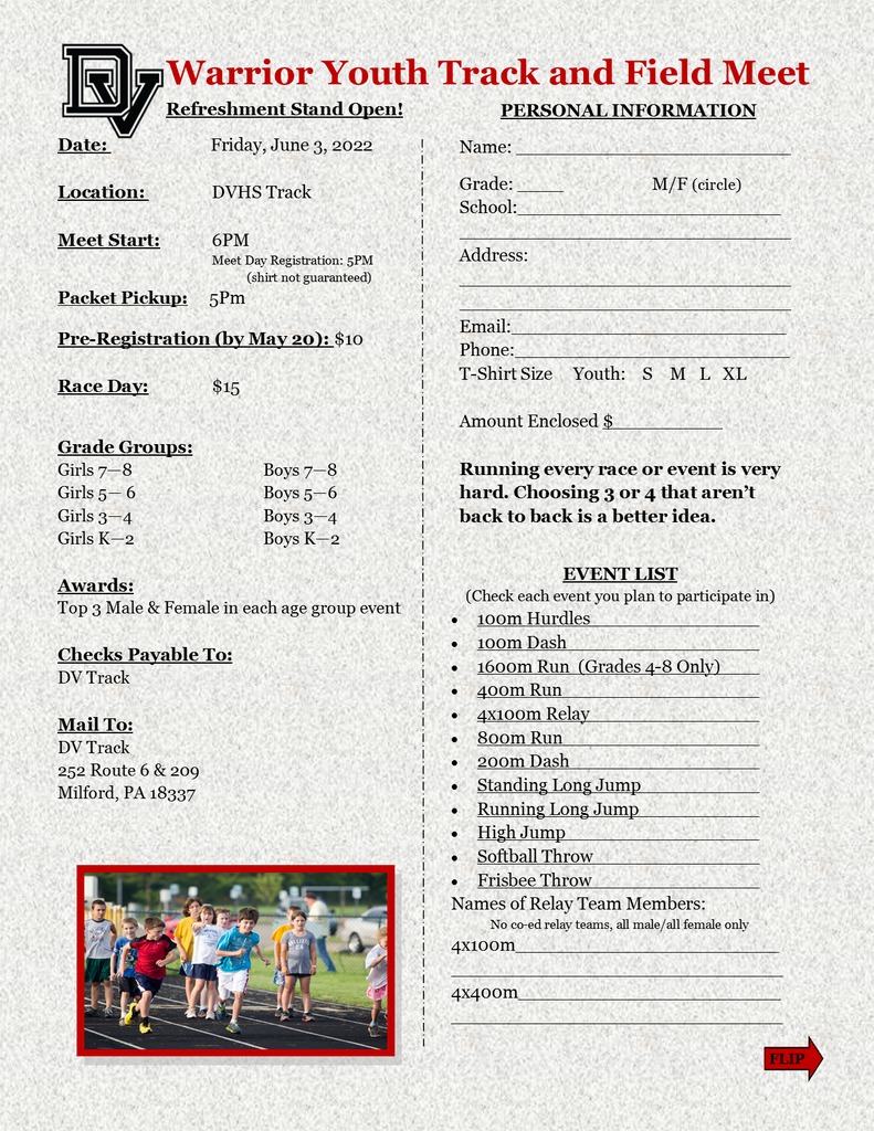 Delaware - Warrior Youth Track & Field Meet- June 3 The Warrior Youth ...