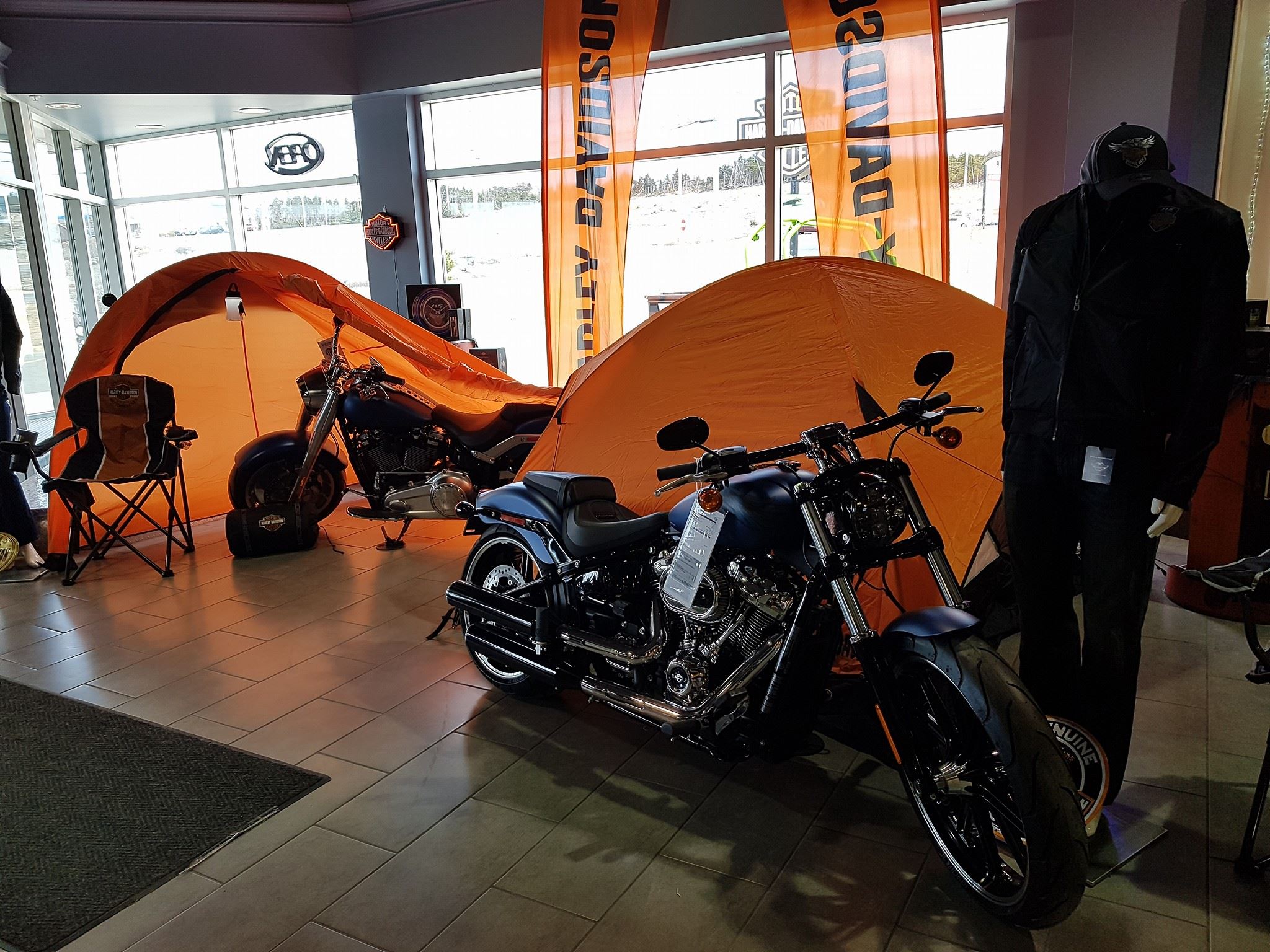 Harley-Davidson dome tent for camping