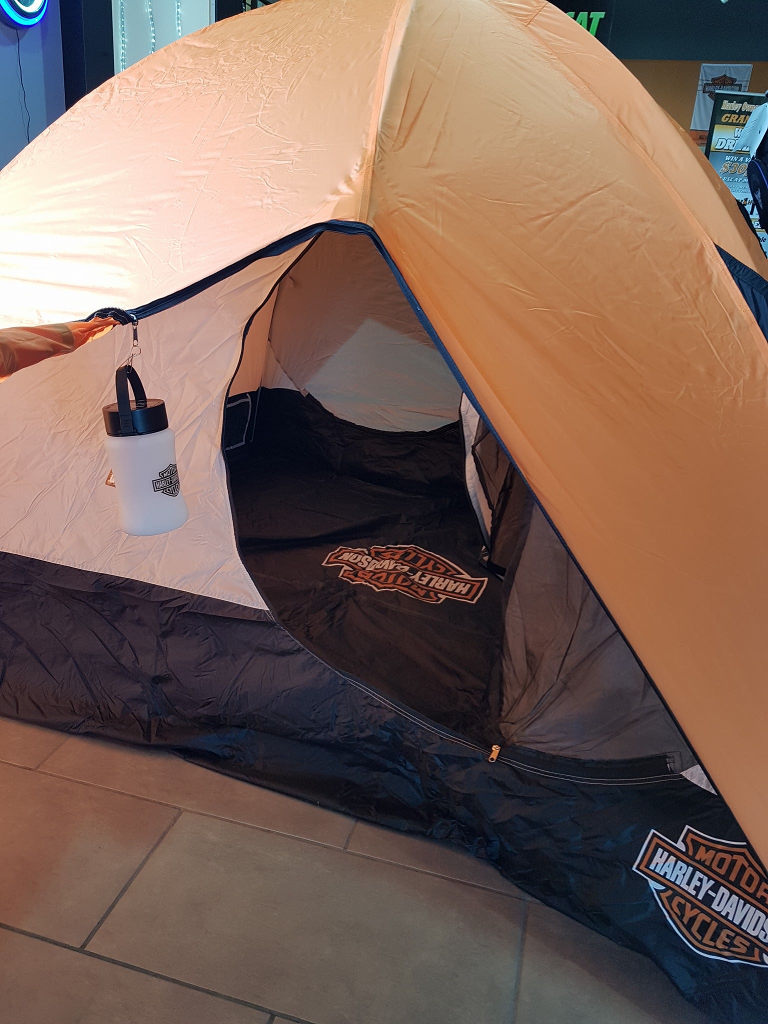 Harley-Davidson dome tent for camping