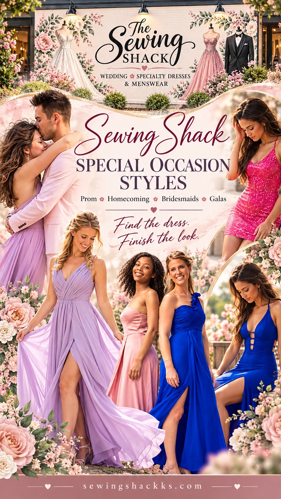 formal dresses in topeka ks Sewing Shack's consignment Wedding & prom royal blue dress shirt