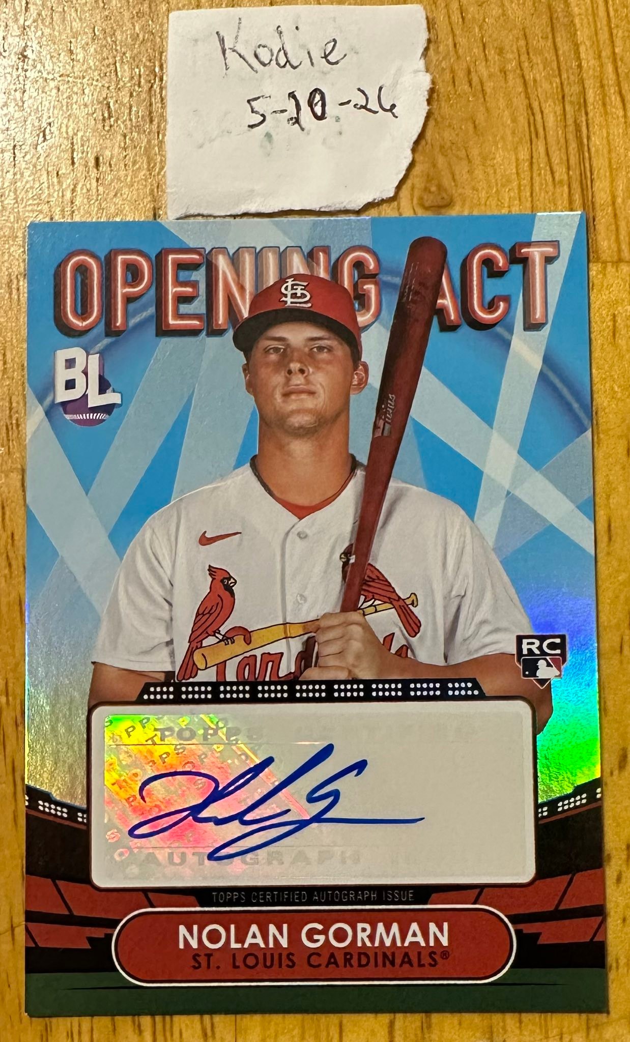 SOLD!!! ?⚾️ PSA 10 BOWMAN MEGA BOX NOLAN GORMAN MOJO RC + 