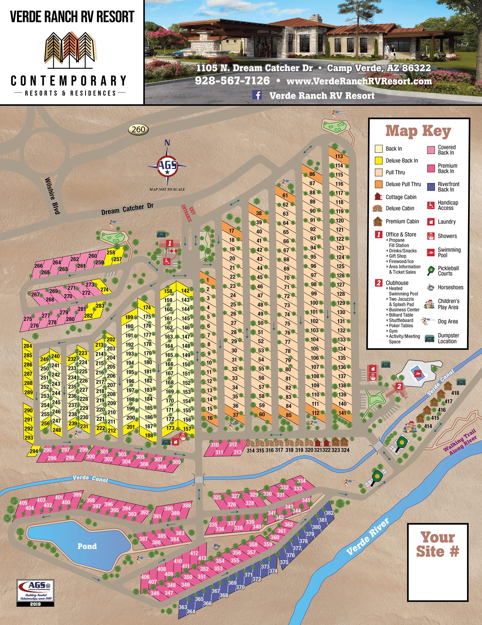 The first draft of our concept map... - Verde Ranch RV Resort