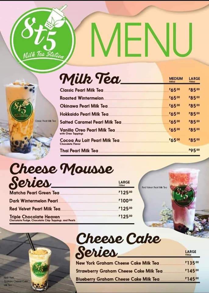 8t5milktea - Our menu plus additional new items. Ice...