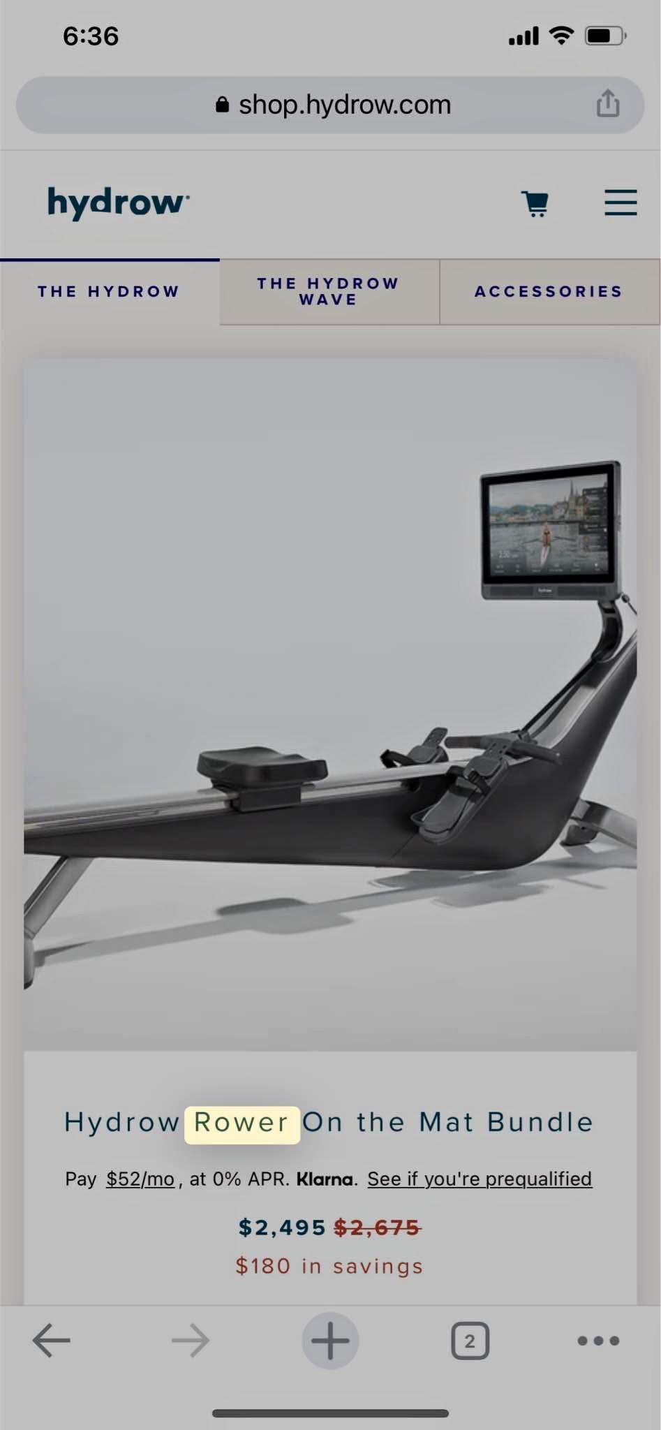 Hydrow barely used. New condition This is a top of the line rowing ...