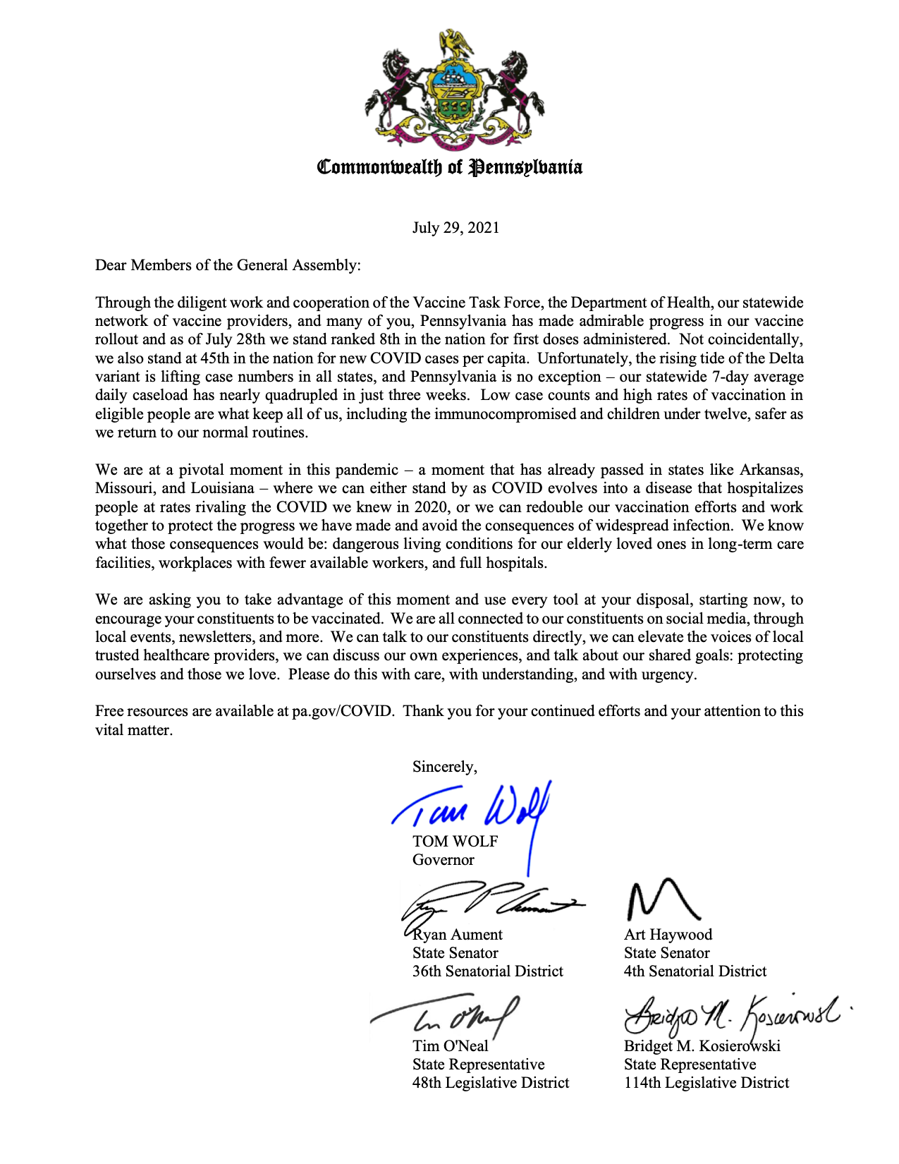 Together with the... - Office of the Governor of Pennsylvania | Facebook