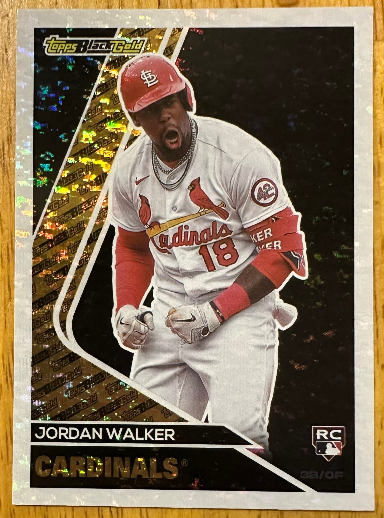Jordan Walker 2024 Topps Chrome Blue Sonar rookie card auction