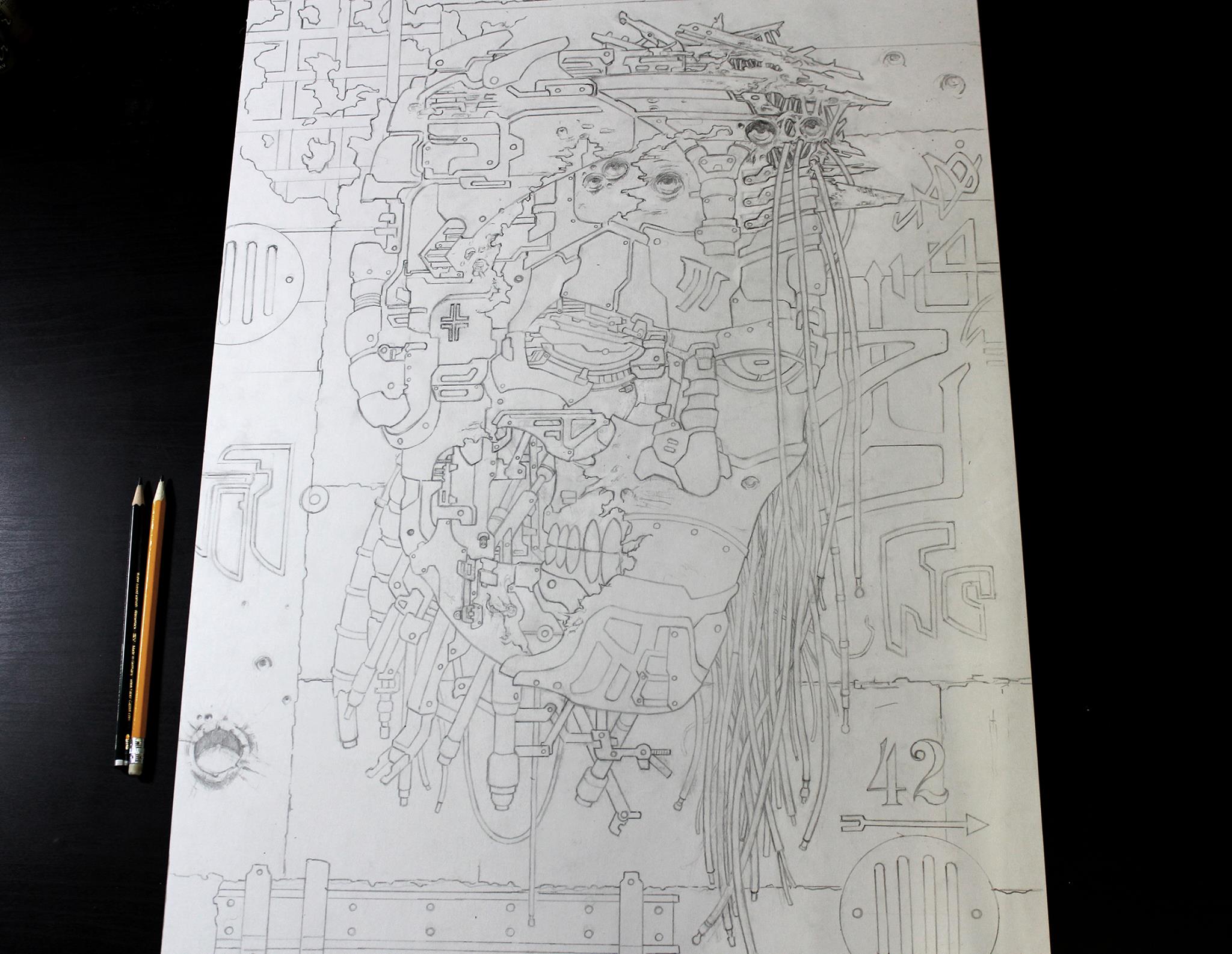 その他 KEN YAMAMOTO TECHNIQUE Level 8 Sketch and sketch of the project Kode57 from Ken Okuyama.