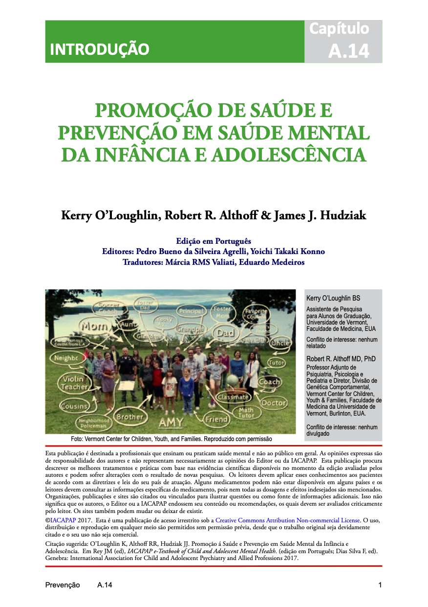 IACAPAP Textbook of Child and Adolescent Mental Health - Thank you to a ...
