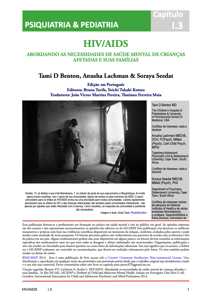 IACAPAP Textbook of Child and Adolescent Mental Health