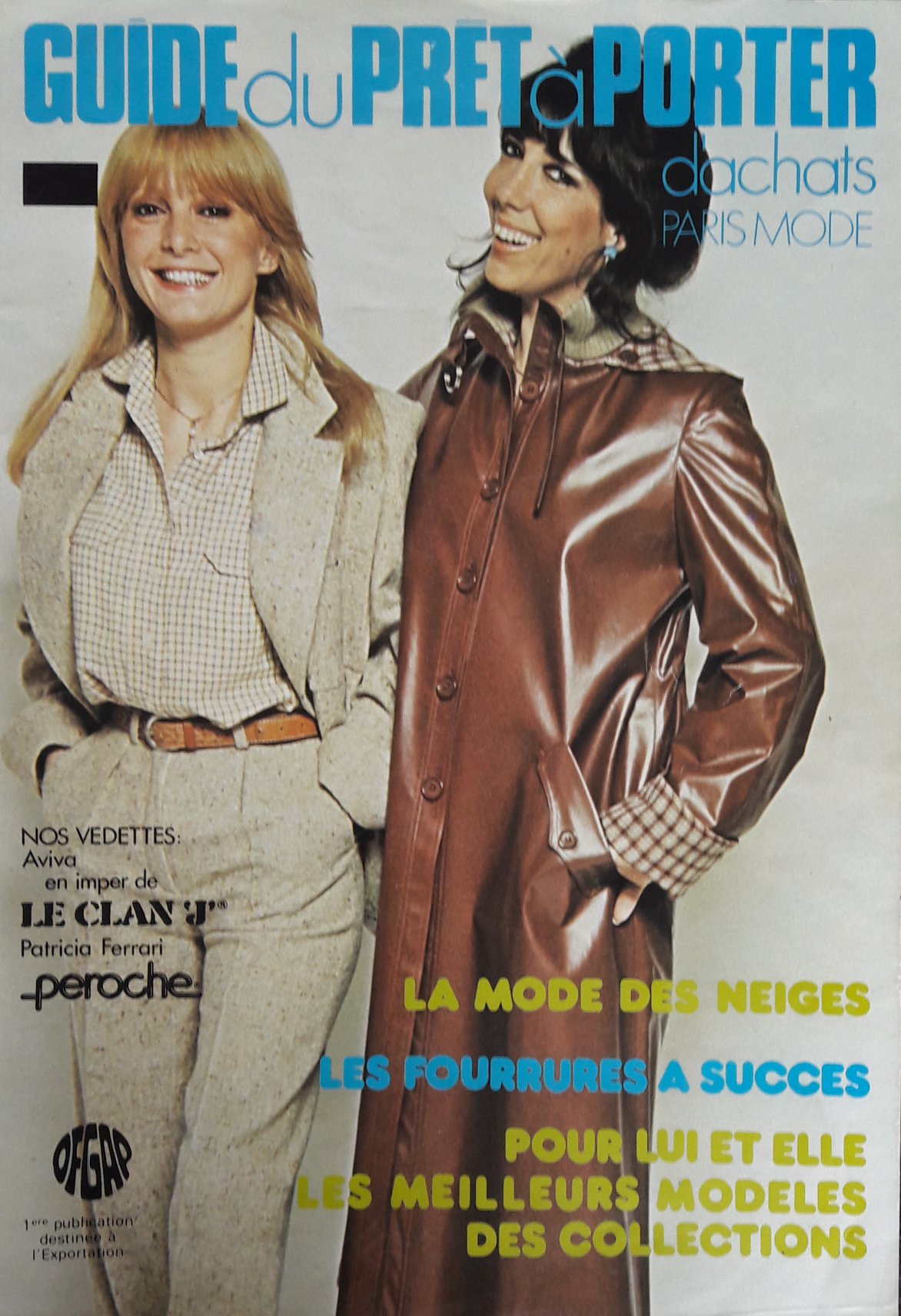 Patricia - pour un magasine de Mode , couverture avec la chanteuse ...