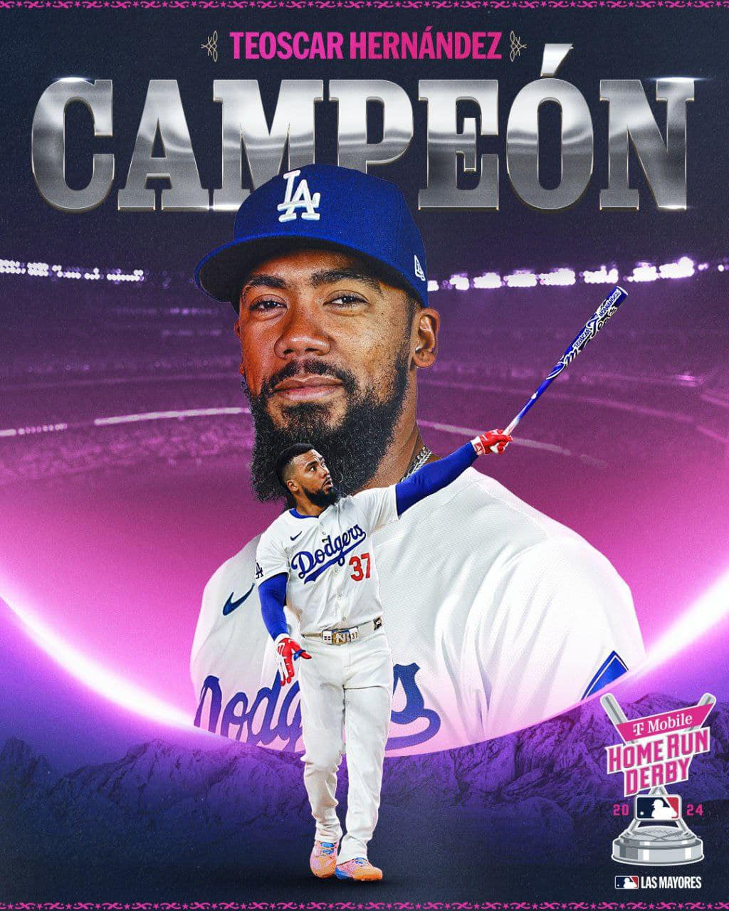 🚨 ¡Teoscar Hernández es el campeón del #HRDerby! 🚨