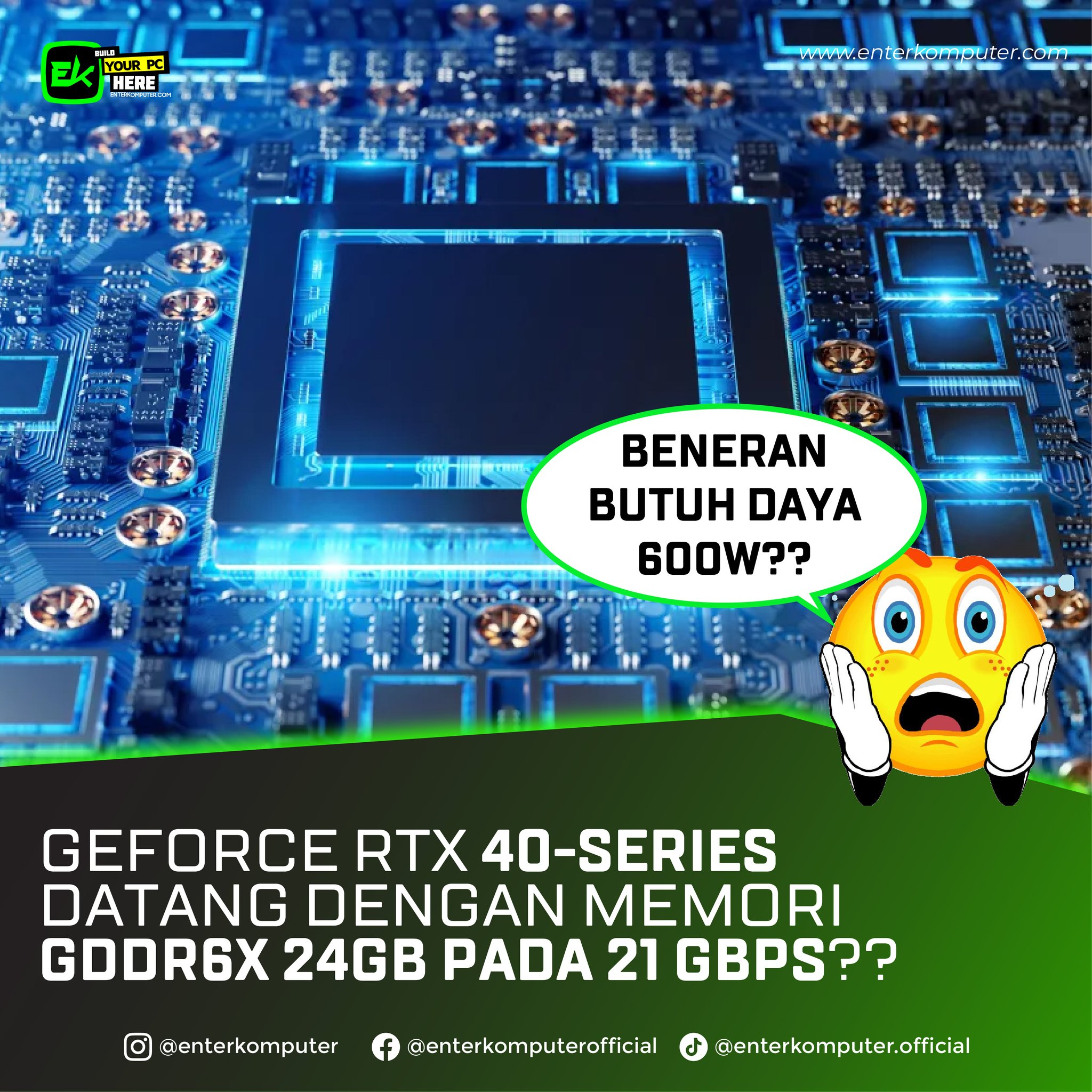 ENTER Komputer - Kartu grafis GeForce RTX 40-series (Ada...