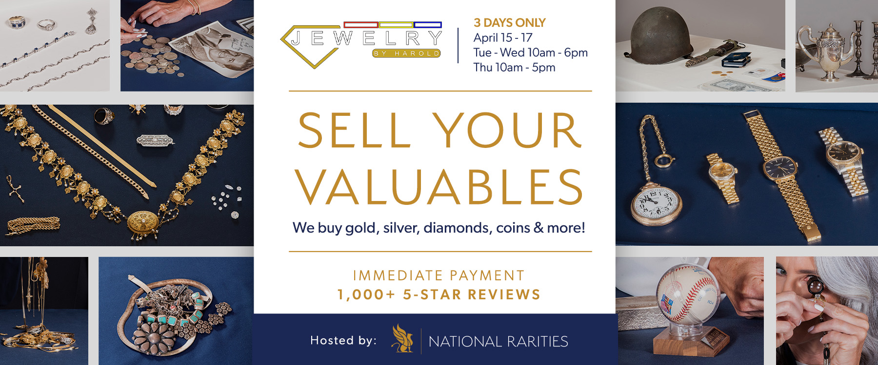 National Rarities Buying Event at Jewelry by Harold