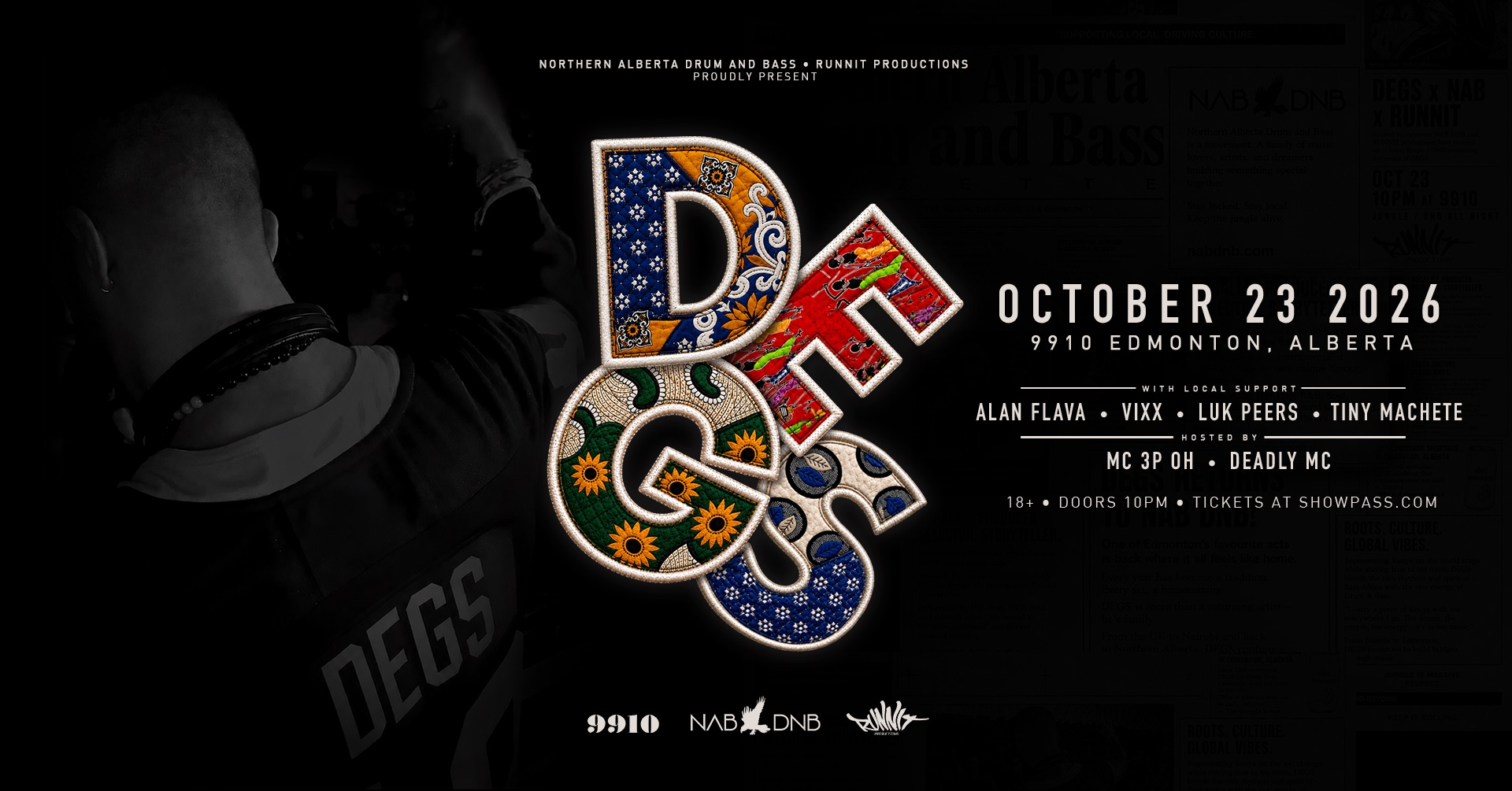 NABDNB & RUNNIT Present: DEGS [Hospital Records / UK] @ 9910 - 10.23.26