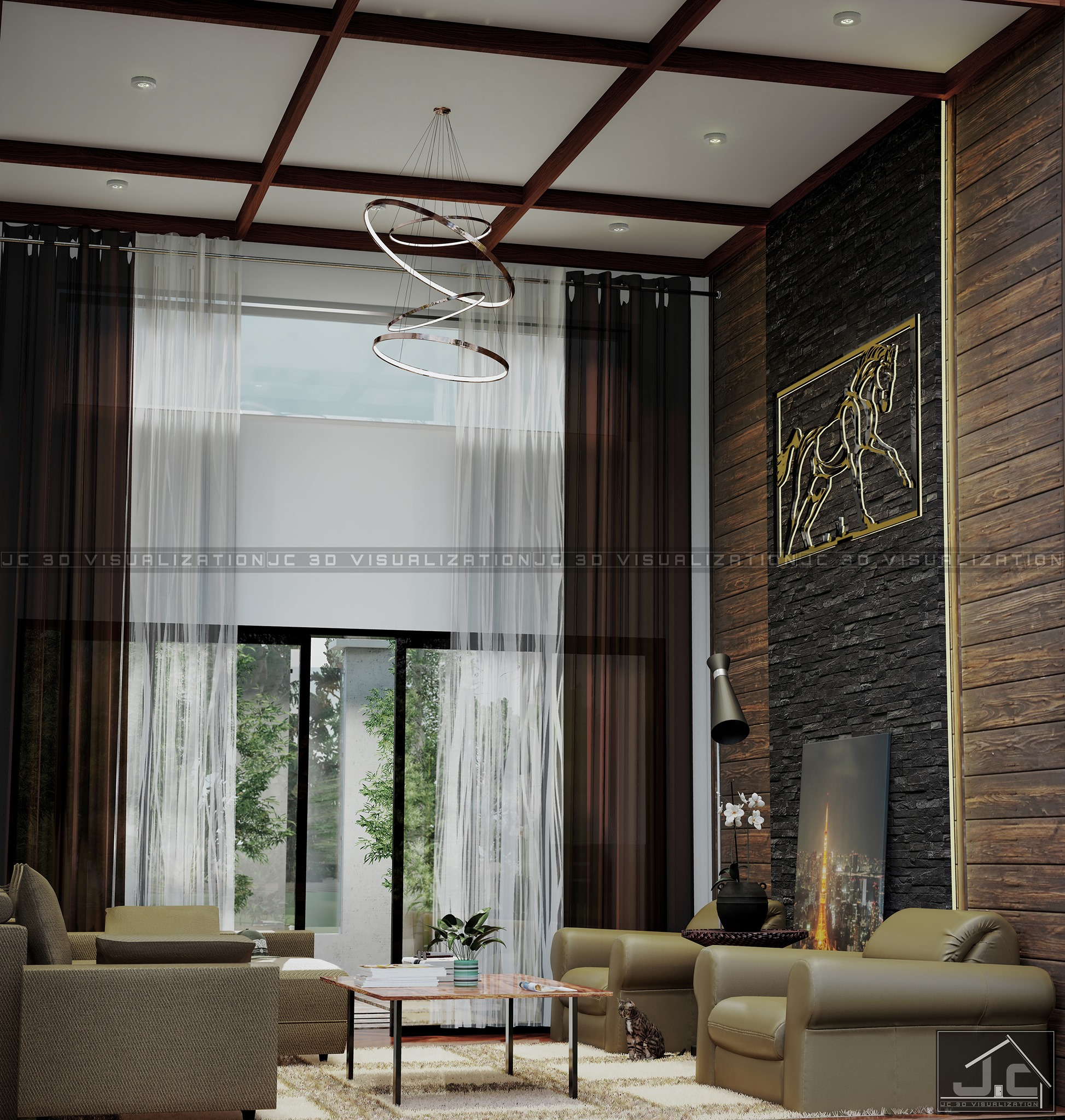J + - Visualization: JC3DVisualization Softwares: SketchUp2019 ...
