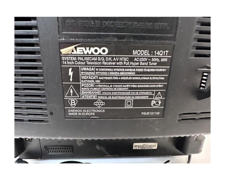 What is the model number of this 1997 CRT TV?