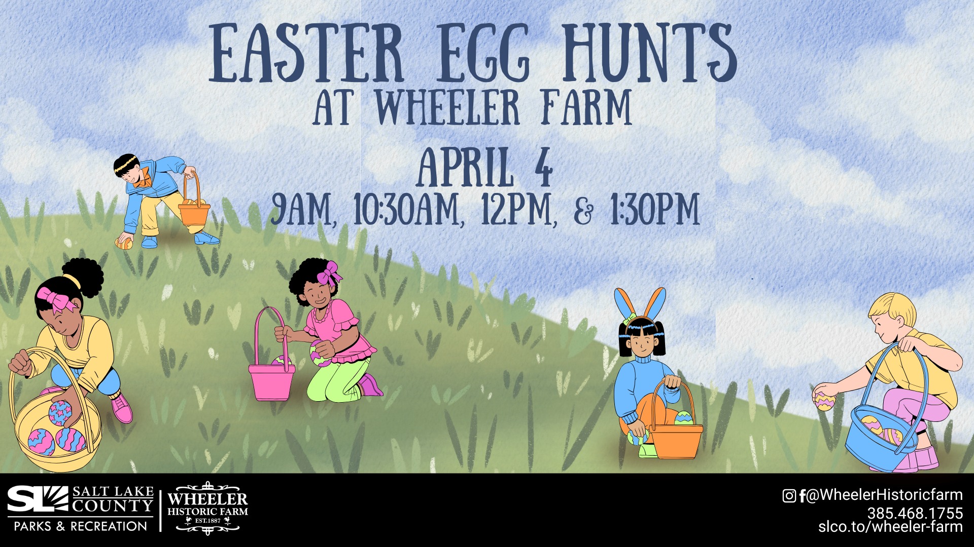 Easter Egg Hunts at Wheeler Farm!🐰🐣