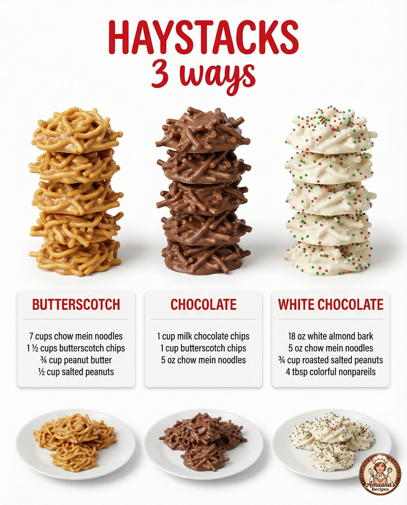 Amaanas - Haystacks — 3 Delicious Ways 🧡Butterscotch Haystacks ...