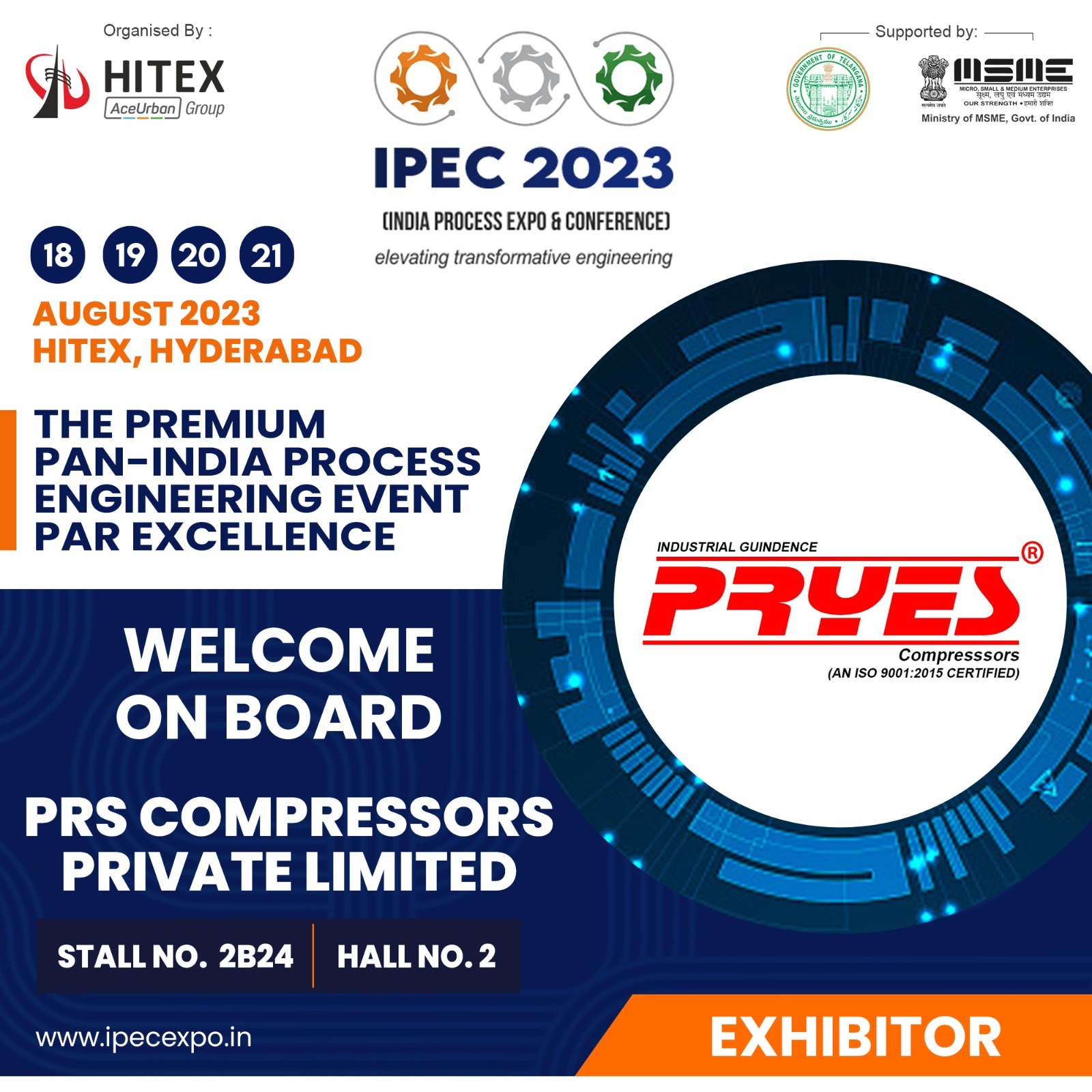 IPEC - We are delighted to welcome PRS Compressors Pvt.Ltd onboard as ...