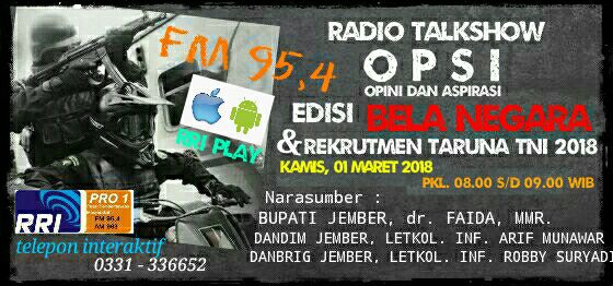 RRI Jember - Simak Talkshow PRO 1 RRI Jember Edisi khusus... | Facebook