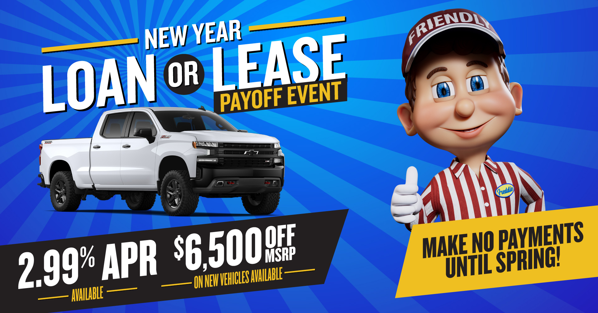Friendly - 𝐔𝐏 𝐓𝐎 $𝟔,𝟓𝟎𝟎 𝐎𝐅𝐅 𝐎𝐅 𝐍𝐄𝐖 𝐂𝐇𝐄𝐕𝐘𝐒 🛑Payoff Your Vehicle ...