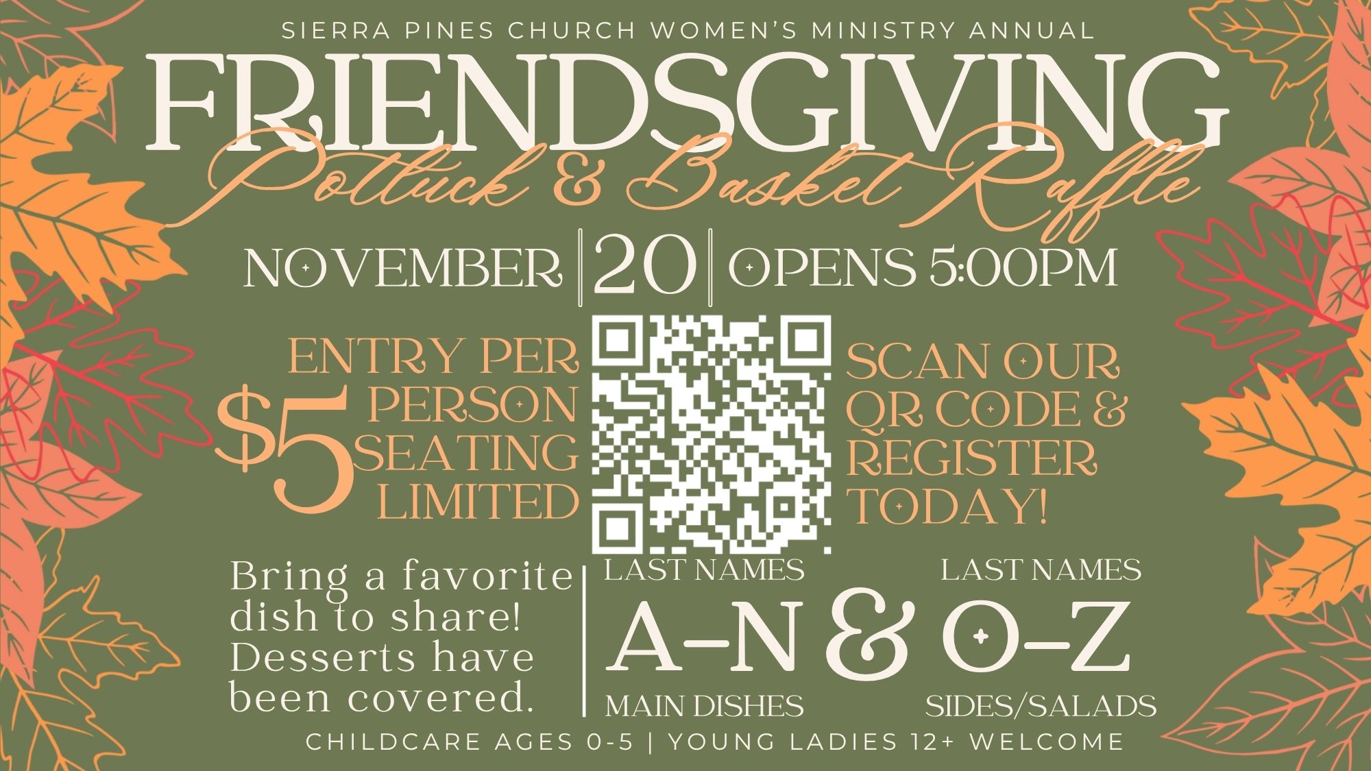 Friendsgiving Potluck & Basket Raffle