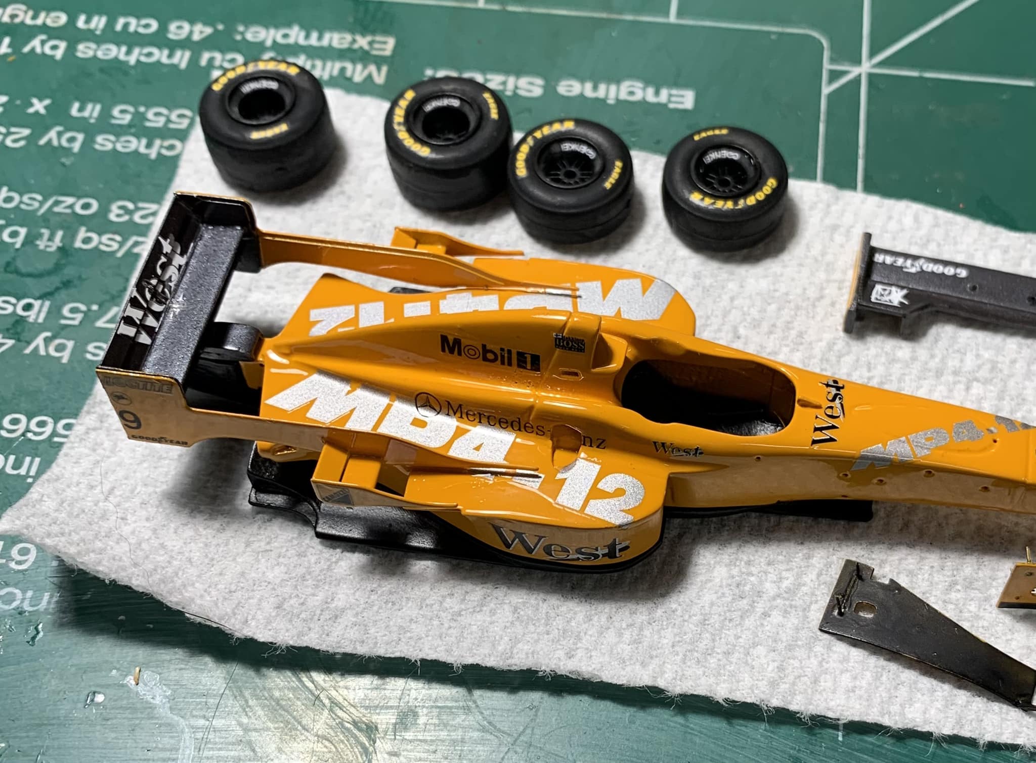 R to L) Tameo TMK237 McClaren MP4-12 Test version 1997 finally 