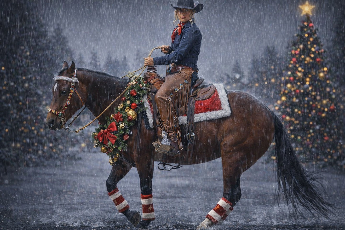 Redtail - Christmas Eve at the barn means muddy boots, damp jackets ...
