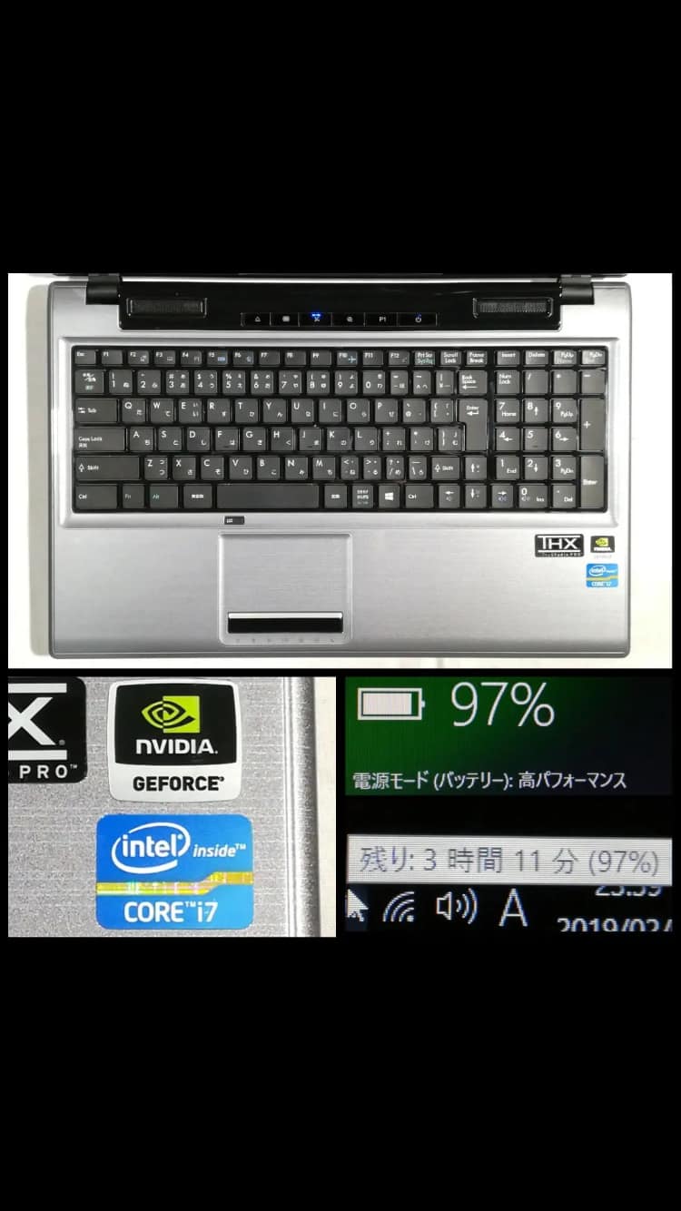 Gaming Note PC - Galleria QF655 Core I7 ram16g/ SSD 480 ✓Windows