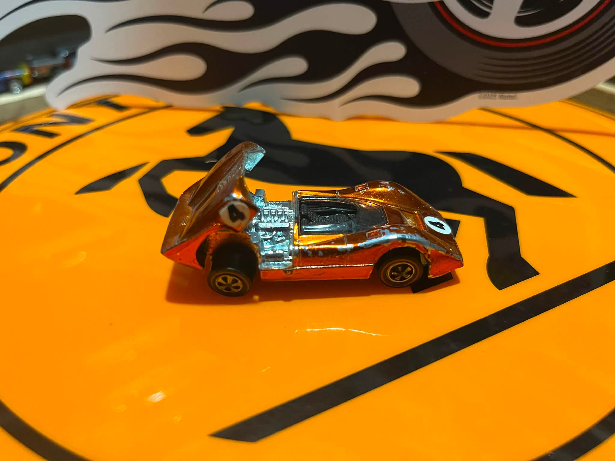 Vintage 1968 Hot Wheels Redline McLaren M6A diecast car