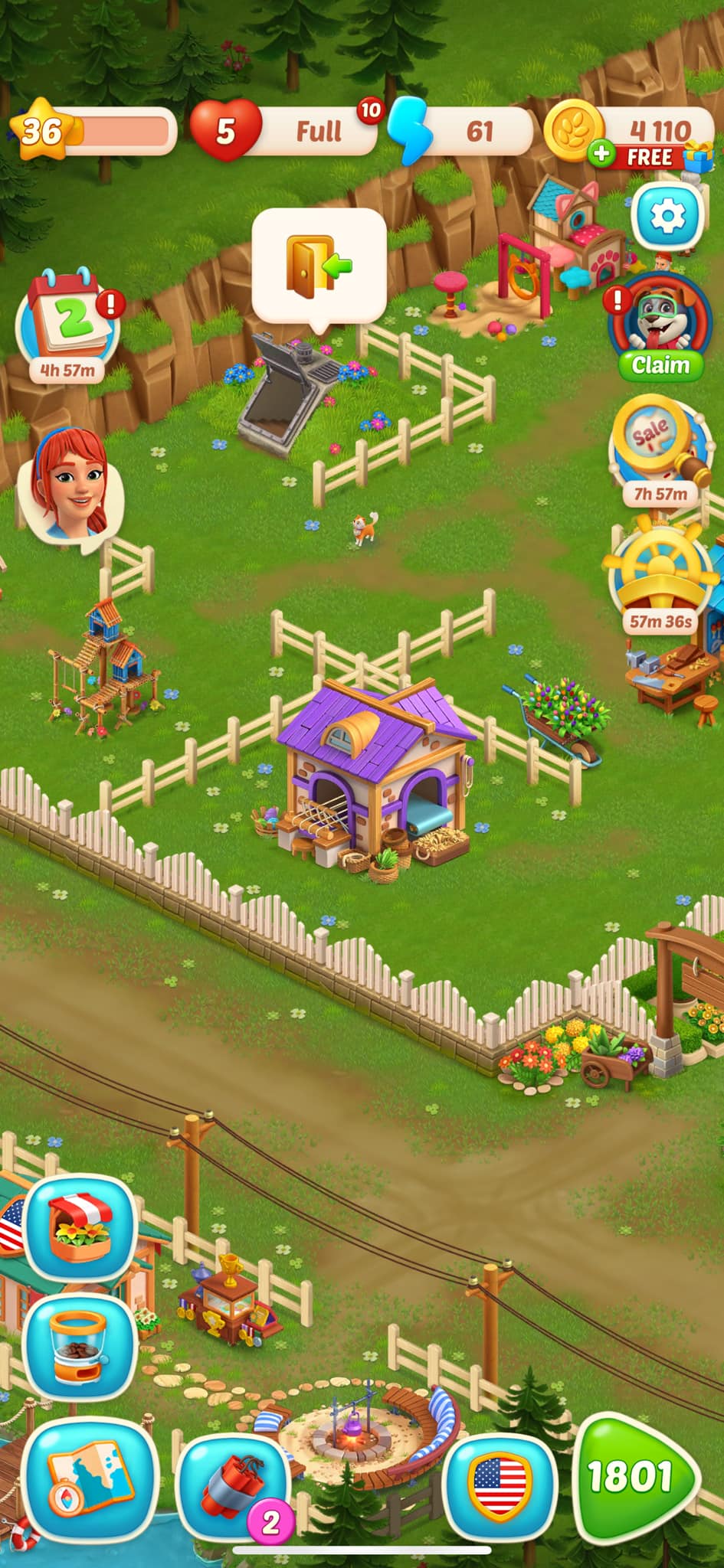 Fiona's Farm Official Fan Group No grass and 61 energy left please