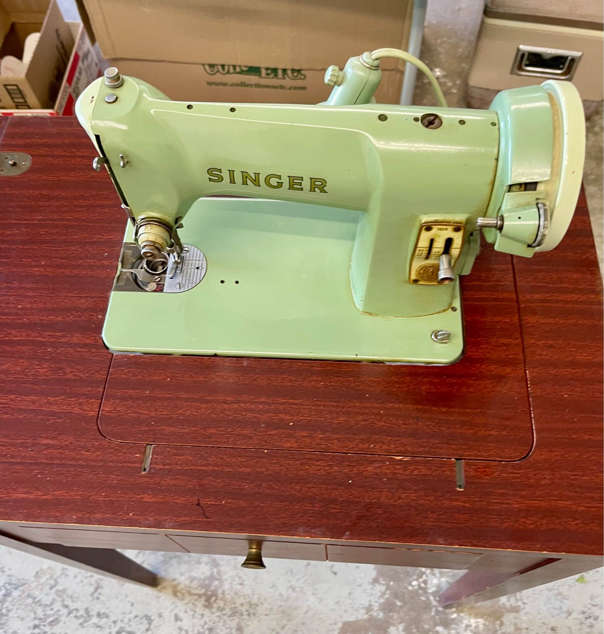 Old Singer Sewing Machine w/cabinet - Model 185j $200 obo - Sewing ...